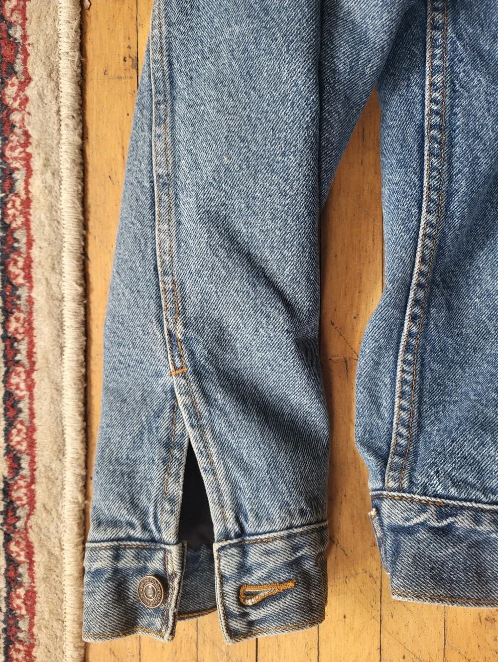 Men's Vintage Levi's Denim Jacket With Flannel Lining Sz Xl